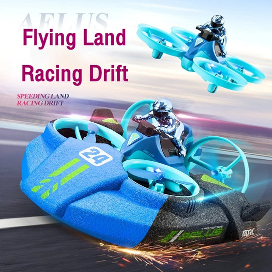 Remote Control Car Remote Control Boat Remote Control Airplane Three In One Stunt Flying Car Water Land Air Children'S Toy Gift