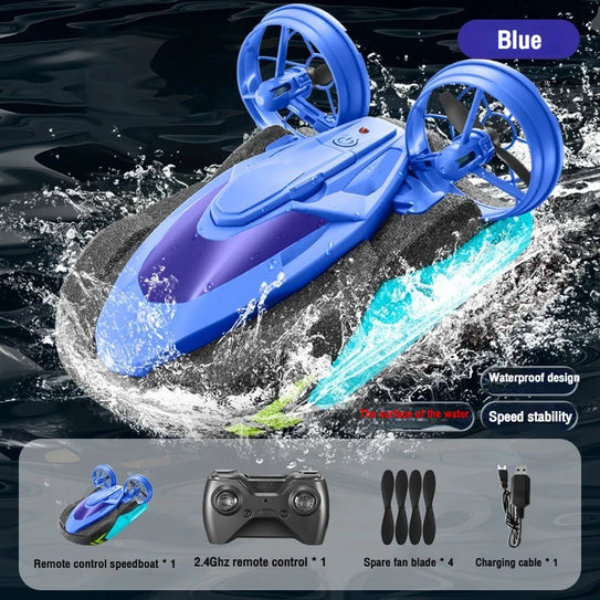 Remote Control Car Remote Control Boat Remote Control Airplane Three In One Stunt Flying Car Water Land Air Children'S Toy Gift