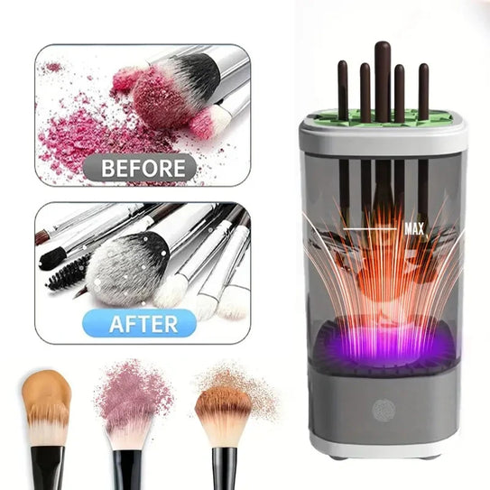 USB Plug Portable Electric Makeup Brush Cleaner Update 3 In 1 Cosmetic Brush Washing Drying Tool Automatic Make Up Brush Cleaner