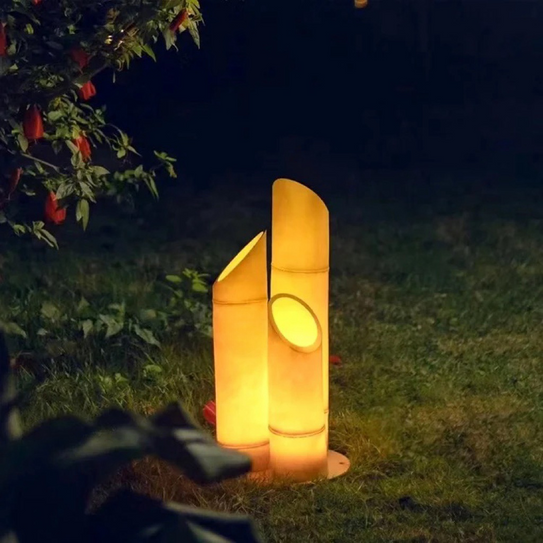 LED Bamboo Garden Bollard Light Lawn Lights