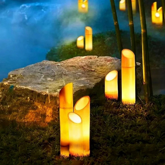 LED Bamboo Garden Bollard Light Lawn Lights