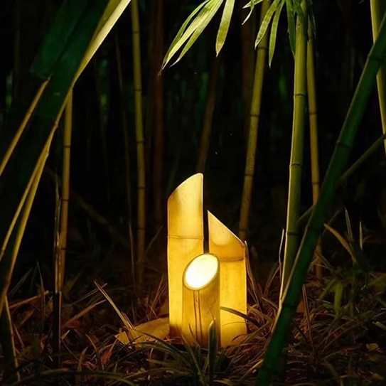 LED Bamboo Garden Bollard Light Lawn Lights