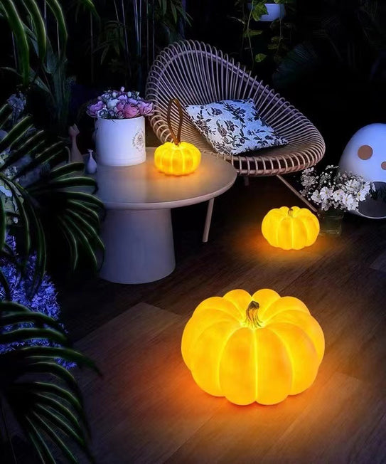 Pumpkin light fiberglass Sculpture lamp halloween pumpkin lights