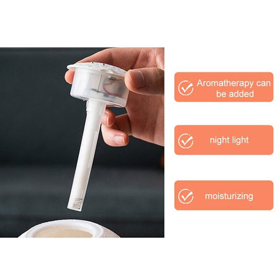 Resin Spaceman Miniature LED Touch Switch Night Light Mist Purifier