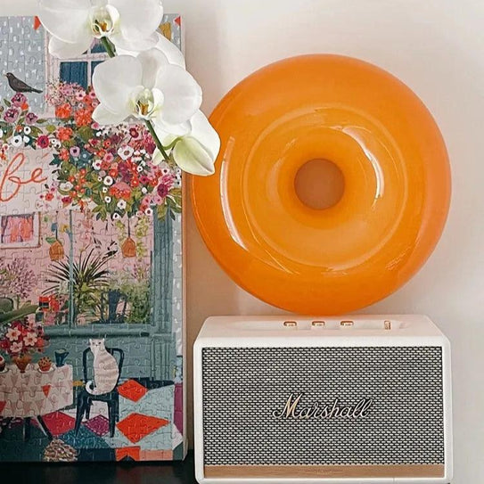 Donut French Decorative Wall Lamp Touch Dimming Light Luxury High-end Lamps Lanterns Art Style Bedside Lamp