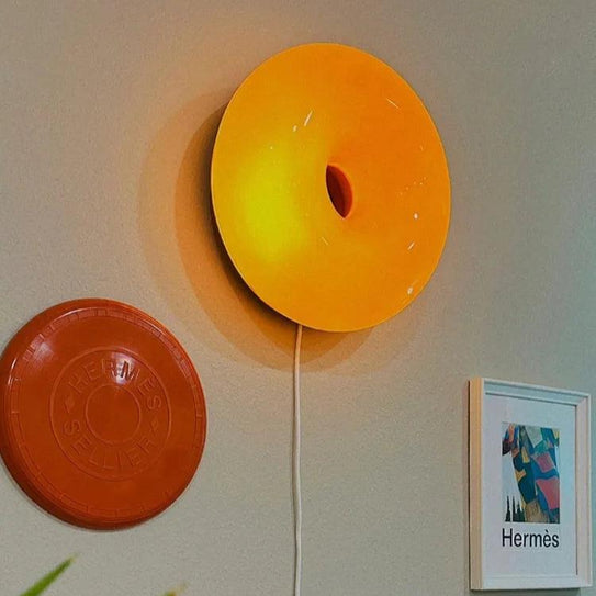 Donut French Decorative Wall Lamp Touch Dimming Light Luxury High-end Lamps Lanterns Art Style Bedside Lamp