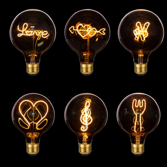 Edison Led Bulb Filament Lamp Letter Bulb Wire Control Dimming Led Bulb