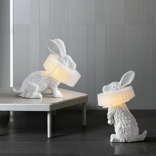 Decorative table lamp Nordic creative personality art rabbit decorated table lamp