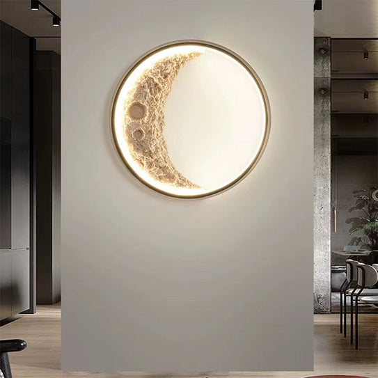 Modern Nordic wall lamp creative moon wall lamp