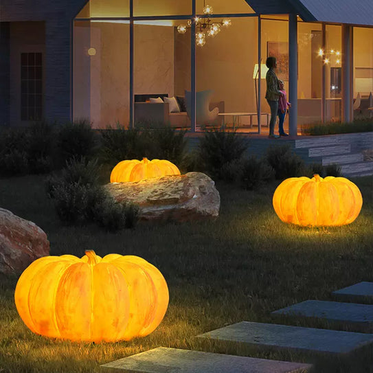 Pumpkin light fiberglass Sculpture lamp halloween pumpkin lights