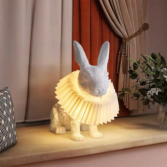 Decorative table lamp Nordic creative personality art rabbit decorated table lamp