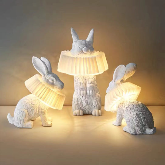 Decorative table lamp Nordic creative personality art rabbit decorated table lamp