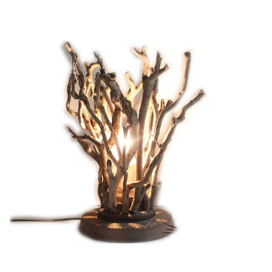 Original Hand Tree Wood Table Lamps