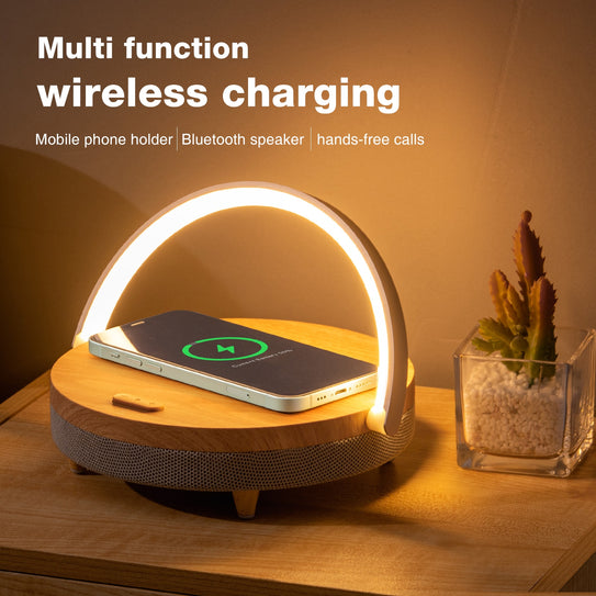 Wireless Chargers LED Lamp Bluetooth Speaker