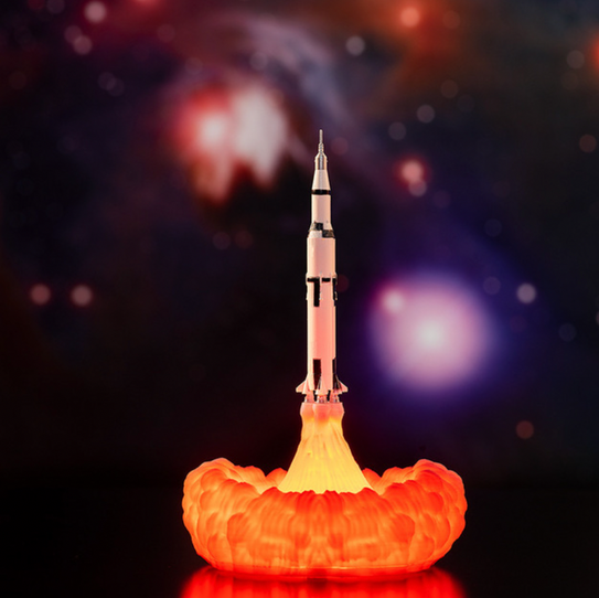 3D Print LED Night Light Space Shuttle Rocket Lamp